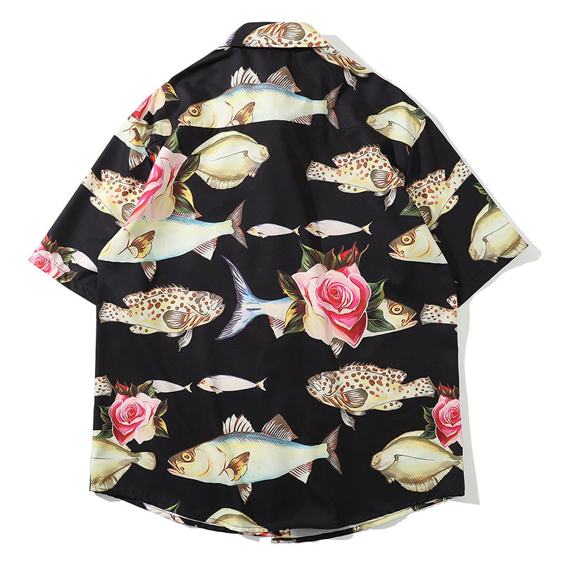 Tropical fish Hawaiian shirt holiday style shirt