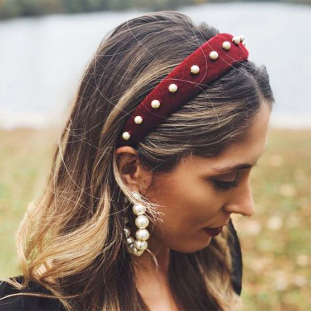 Vintage pearl headband