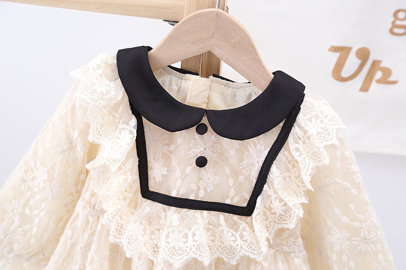 Children's Clothing Girls Dress Baby Children Lace Princess Dress Little Girl Western Style Dress